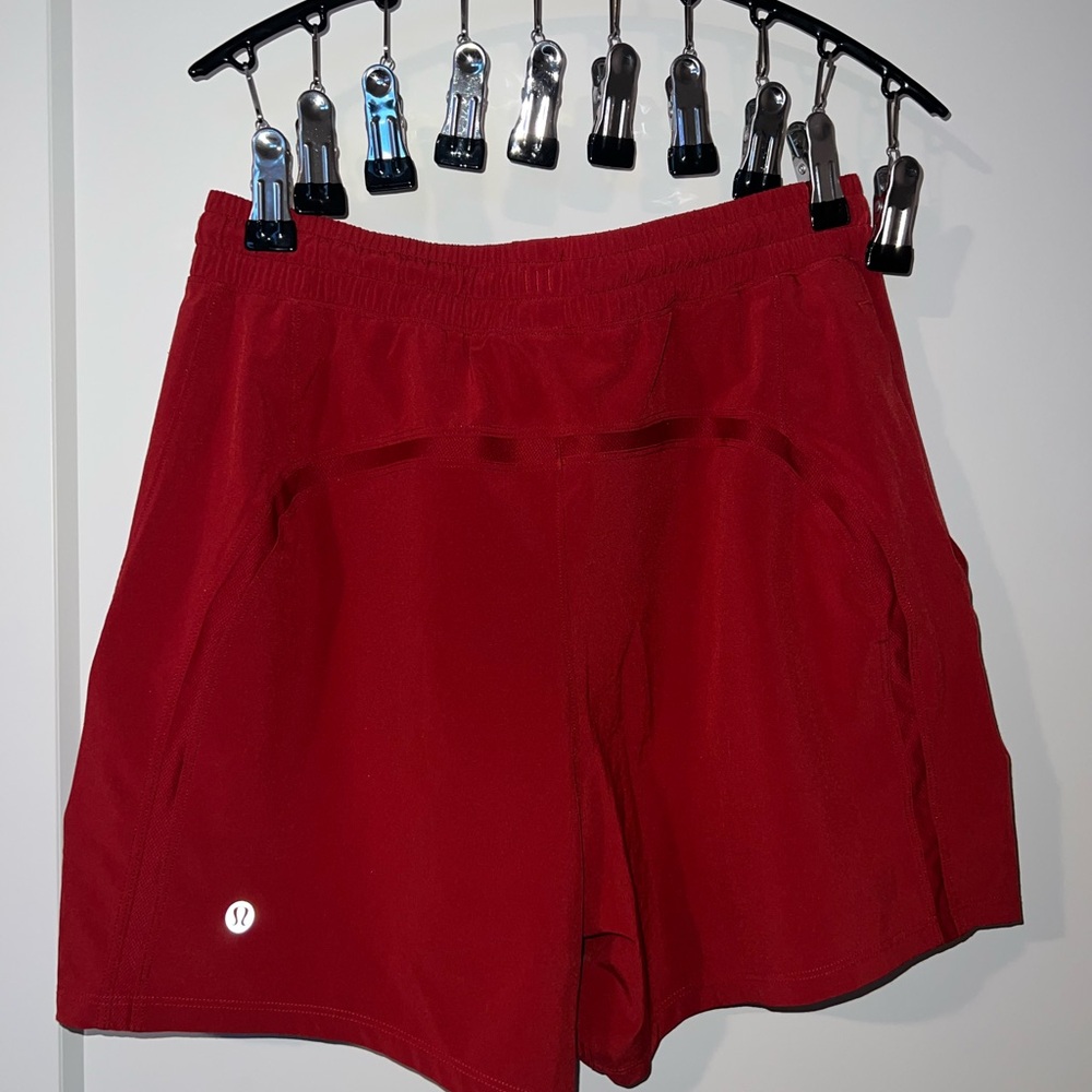 lululemon athletica Red Athletic Shorts